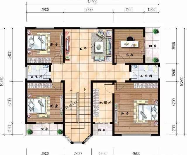 带车库的必一运动官网二层农村别墅采光极好18年建房就选定它了(图4)